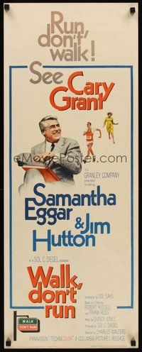 2d717 WALK DON'T RUN insert '66 Cary Grant & Samantha Eggar at Tokyo Olympics!