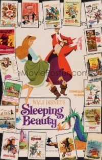 2e058 LOT OF 20 UNFOLDED AND FORMERLY FOLDED WALT DISNEY WINDOW CARDS '56 - '75 lots of titles!