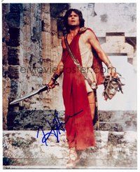 2e259 HARRY HAMLIN signed color 8x10 REPRO still '00s in costume as Perseus in Clash of the Titans!