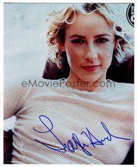 2e289 TRAYLOR HOWARD signed color 8x10 REPRO still '02 great sexy close up wearing mesh shirt!
