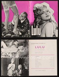 2e355 LULU Danish program '62 many different images of sexy Nadja Tiller in the title role!