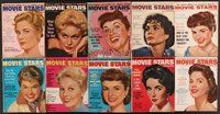 2e036 LOT OF 10 MOVIE STARS MAGAZINES '56 Doris Day, Kim Novak, Liz Taylor, Natalie Wood & more!
