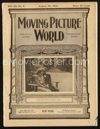 2e080 MOVING PICTURE WORLD exhibitor magazine August 26, 1916 lots of Charlie Chaplin, Fantomas