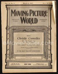 2e081 MOVING PICTURE WORLD exhibitor magazine March 3, 1917 Linder, Chaplin, Lloyd, George M. Cohan