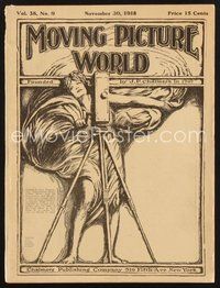 2e087 MOVING PICTURE WORLD exhibitor magazine Nov 30, 1918 D.W. Griffith, Harold Lloyd, Cannibals!