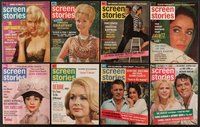 2e044 LOT OF 23 SCREEN STORIES MAGAZINES '63-64 Audrey Hepburn, Liz Taylor, Natalie Wood & more!