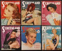 2e032 LOT OF 11 SCREENLAND MAGAZINES '51 Liz Taylor, Jane Russell, Doris Day, Susan Hayward+more!