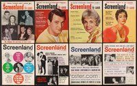 2e038 LOT OF 24 SCREENLAND MAGAZINES '58-61 Liz Taylor, Natalie Wood, Brigitte Bardot & more!