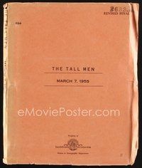 2e238 TALL MEN revised final draft script March 7, 1955, screenplay by Frank Nugent & Sydney Boehm!