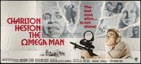 2f002 OMEGA MAN int'l 24sh '71 Charlton Heston is the last man alive, and he's not alone!