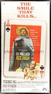 2f355 ACE HIGH int'l 3sh '68 Eli Wallach, Terence Hill, spaghetti western, ace of spades design!