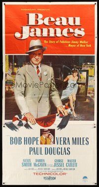 2f392 BEAU JAMES 3sh '57 great image of Bob Hope as New York City Mayor Jimmy Walker!