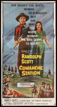 2f445 COMANCHE STATION 3sh '60 Randolph Scott, Nancy Gates, directed by Budd Boetticher!