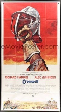 2f454 CROMWELL int'l 3sh '70 art of Richard Harris & Alec Guinness by Brian Bysouth