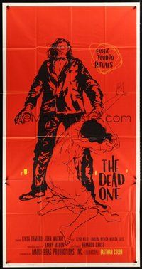 2f462 DEAD ONE 3sh '60 directed by Barry Mahon, exotic voodoo rituals, wild artwork!