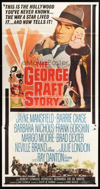 2f503 GEORGE RAFT STORY 3sh '61 sexy Jayne Mansfield, Ray Danton, the Hollywood you never knew!