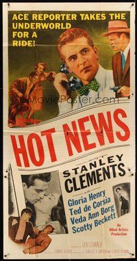 2f539 HOT NEWS 3sh '53 ace newspaper reporter Stanley Clements takes the underworld for a ride!