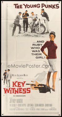 2f577 KEY WITNESS 3sh '60 motorcycle punk Dennis Hopper & Pat Crowley who was their girl!