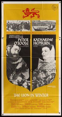 2f596 LION IN WINTER 3sh '68 Katharine Hepburn as Eleanor, Peter O'Toole as Henry II!