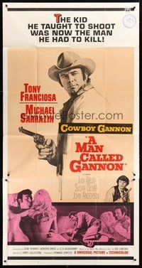 2f620 MAN CALLED GANNON 3sh '69 the boy Franciosa taught to shoot was now the man he had to kill!