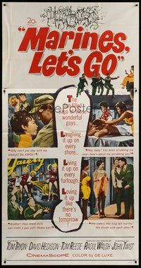 2f626 MARINES LET'S GO 3sh '61 Raoul Walsh, the fun-filled saga of those wonderful guys!