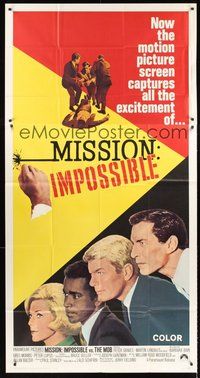 2f636 MISSION IMPOSSIBLE VS THE MOB 3sh '69 Peter Graves, Martin Landau, Barbara Bain, Greg Morris