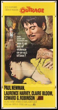 2f674 OUTRAGE 3sh '64 Paul Newman as a Mexican bandit in a loose remake of Rashomon!