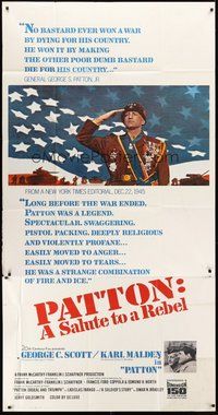 2f683 PATTON int'l 3sh '70 General George C. Scott military World War II classic!