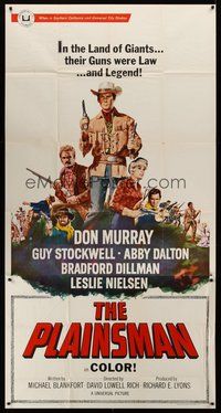 2f694 PLAINSMAN 3sh '66 Don Murray, in the land of giants, their guns were law & legend!