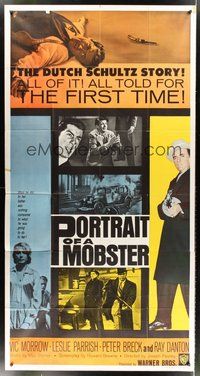 2f698 PORTRAIT OF A MOBSTER 3sh '61 full-length image of Vic Morrow as gangster Dutch Schultz!