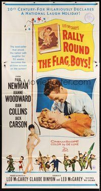 2f709 RALLY ROUND THE FLAG BOYS 3sh '59 Leo McCarey, Paul Newman loves Joanne Woodward!