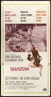 2f735 SEBASTIAN 3sh '68 Dirk Bogarde was made to love women & break codes, Susannah York!