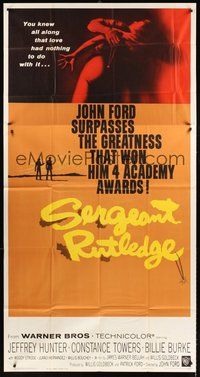 2f742 SERGEANT RUTLEDGE 3sh '60 John Ford surpasses the greatness than won him 4 Academy Awards!