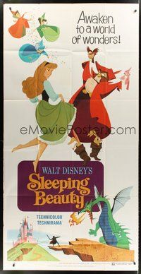 2f754 SLEEPING BEAUTY 3sh R70 Walt Disney cartoon fairy tale fantasy classic!
