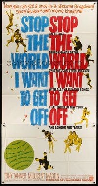2f768 STOP THE WORLD I WANT TO GET OFF 3sh '66 Tony Tanner & Millicent Martin in Saville musical!