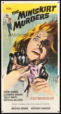 2f869 YOUNG, THE EVIL & THE SAVAGE 3sh '68 Michael Rennie, The Miniskirt Murders!