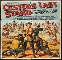 2f252 CUSTER'S LAST STAND 6sh '36 serial based on historical events leading up to the battle!