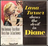 2f256 DIANE 6sh '56 sexy Lana Turner dares the devil, great close up romantic artwork!