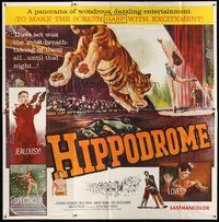 2f273 HIPPODROME 6sh '61 Geliebte Bestie, cool circus art, the thrill of death-defying drama!