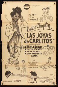 2f048 BURLESQUE ON CARMEN Argentinean R50s Edna Purviance, cool different art of Charlie Chaplin!