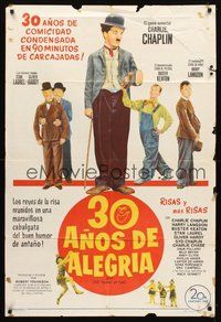 2f019 30 YEARS OF FUN Argentinean '63 Charlie Chaplin, Buster Keaton, Laurel & Hardy, Harry Langdon