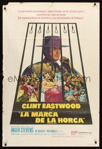 2f099 HANG 'EM HIGH Argentinean '68 Eastwood, they hung the wrong man and didn't finish the job!