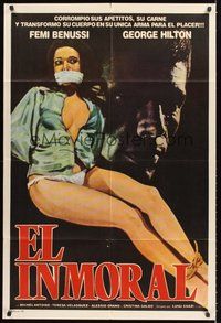 2f117 KILLER MUST STRIKE AGAIN Argentinean '75 art of sexy barely dressed bound woman!