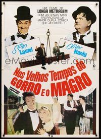 2f124 LAUREL & HARDY'S LAUGHING '20s Brazilian '65 great different montage of Stan & Ollie!