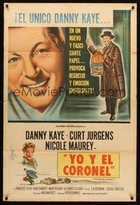 2f145 ME & THE COLONEL Argentinean '58 Danny Kaye in a dual role, Curt Jurgens, Nicole Maurey