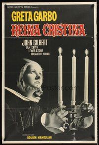 2f163 QUEEN CHRISTINA Argentinean R50s completely different art of Greta Garbo w/candelabra!