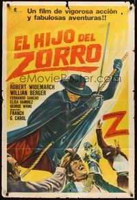 2f186 SON OF ZORRO Argentinean '73 Gianfranco Baldanello's Il figlio di Zorro, cool art!