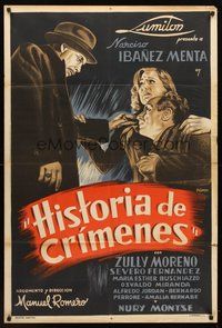 2f189 TALE OF CRIMES Argentinean '42 Manuel Romero's Historia de crimenes, dramatic Wagenes art!