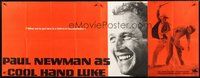 2f003 COOL HAND LUKE paper banner '67 Paul Newman with his famous smile, cool image & tagline!