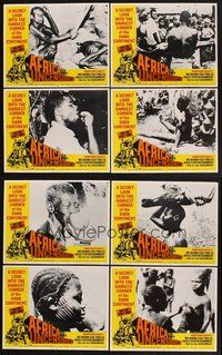 2g035 AFRICA UNCENSORED 8 LCs '72 Africa ama, wild images from mondo documentary!